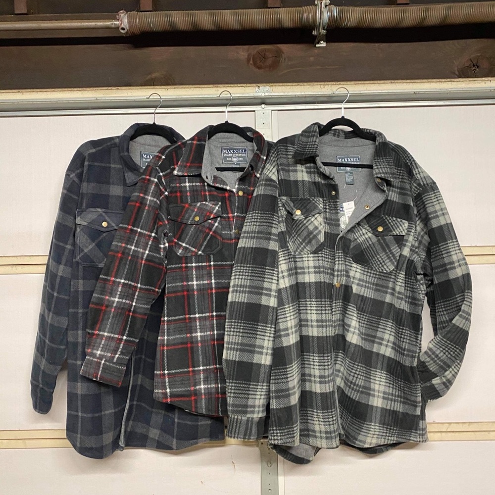 Thermal lined flannel jackets unisex!